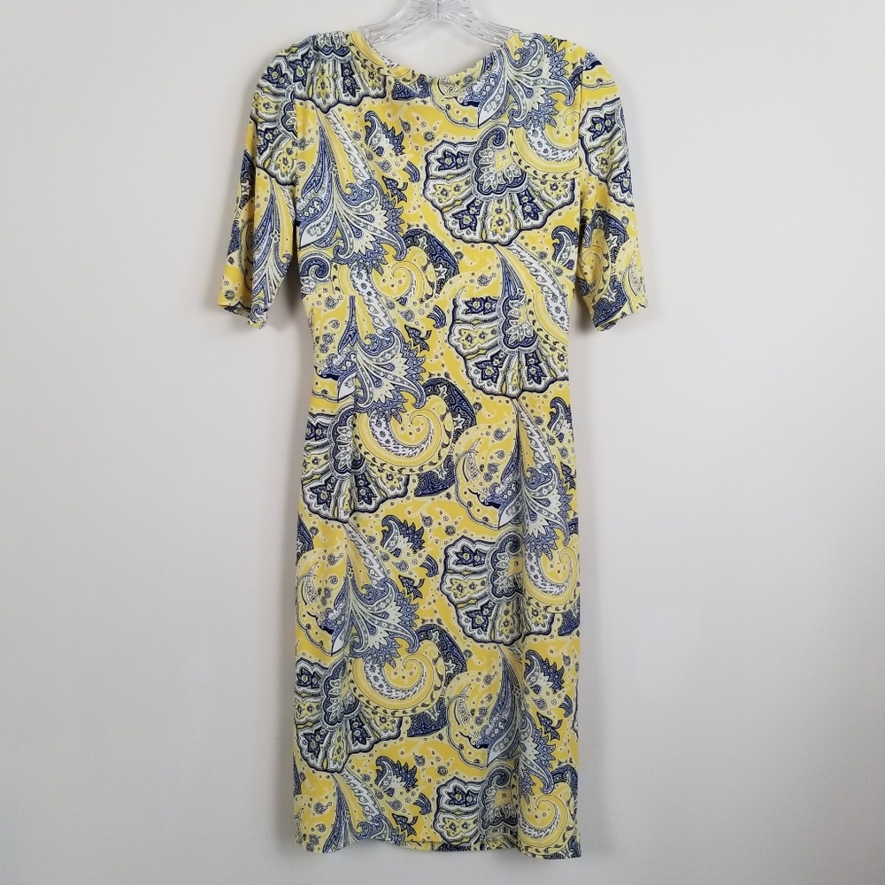 Lauren Ralph Lauren Faux Wrap Front Drapey Dress Size 6 - Picture 5 of 7